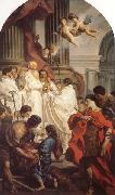 Pierre Subleyras Emperor Valentinian Before Bishop Basil oil on canvas